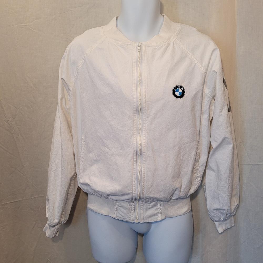 Vintage BMW White Moto Style Jacket
